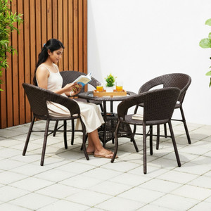 devoko metal table  chair set