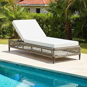 devoko outdoor rope single lounger uv amp water-resistant cushions with durable strong frame large load capacity furniture for poolgarden balcony grey amp white