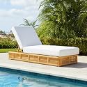 DEVOKO Outdoor Rope Single Lounger UV & Water-Resistant Cushions with Durable Strong Frame Large Load Capacity Furniture for Pool,Garden, Balcony (Beige & White)