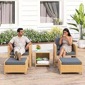 DEVOKO Valencia Outdoor 5 Piece All Weather