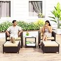 DEVOKO Valencia Outdoor 5 Piece All Weather