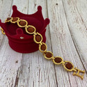 Devora Rudraksh FST05 Gold Finish Rakhi, Bracelet Set (1)