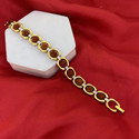 Rudraksh FST05 Gold Finish Rakhi, Bracelet Set by Devora