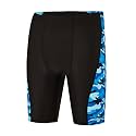 DEVOROPA Boys Swim Jammers Youth Competitive Swim Team Trunks Racing Swimsuit Athletic Swimming Shorts Slim/Standard/Husky