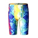 DEVOROPA Boys Swim Jammers Youth Competitive Swim Team Trunks Racing Swimsuit Athletic Swimming Shorts Slim/Standard/Husky