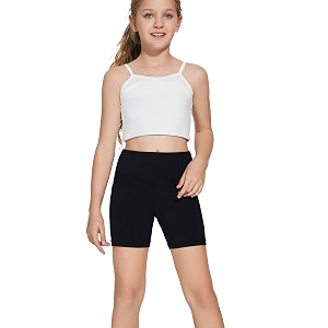 devoropa girls 534 spandex volleyball shorts stretch youth athletic gymnastics shorts kid yoga dance compression shorts pocket