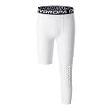DEVOROPA Youth Boys' Compression Pants with Knee Pads 3/4 Basketball Athletic Tights Quick Dry Sports Workout Leggings
