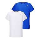 DEVOROPA Youth Boys Compression Shirt Long/Short Sleeve Football Baseball Undershirt Quick Dry Kids Sports Baselayer Crewneck