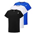 DEVOROPA Youth Boys Compression Shirt Long/Short Sleeve Football Baseball Undershirt Quick Dry Kids Sports Baselayer Crewneck