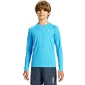 DEVOROPA Youth Boys Compression Shirt Long/Short Sleeve Football Baseball Undershirt Quick Dry Kids Sports Baselayer Crewneck