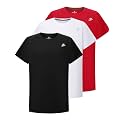 DEVOROPA Youth Boys Compression Shirt Long/Short Sleeve Football Baseball Undershirt Quick Dry Kids Sports Baselayer Crewneck