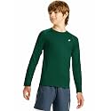 DEVOROPA Youth Boys Compression Shirt Long/Short Sleeve Football Baseball Undershirt Quick Dry Kids Sports Baselayer Crewneck