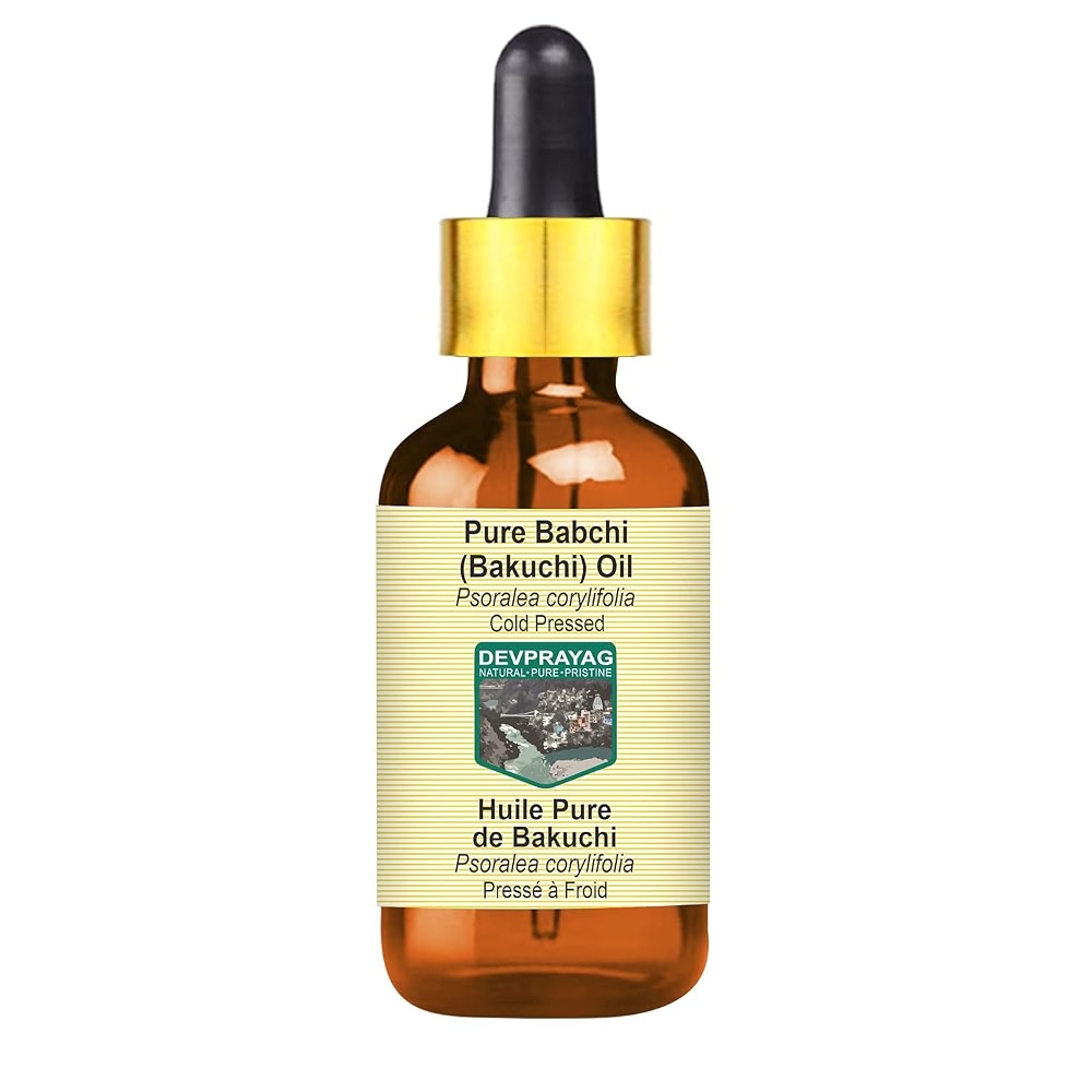 Devprayag Pure Babchi (Bakuchi) Oil (Psoralea corylifolia) with Glass ...