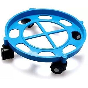 devrshree magic stainless steel cylinder trolley with wheels gas trolly lpg cylinder stand gas cylinder trolley with 4 wheels standard gas cylinder trolley blue gas trolley pack of 1