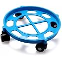 DEVRSHREE Magic Stainless Steel Cylinder Trolley with Wheels, Gas Trolly, LPG Cylinder Stand Gas Cylinder Trolley with 4 Wheels, Standard Gas Cylinder Trolley (Blue Gas Trolley (Pack of 1))