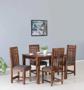 Devsignature Solid Sheesham Wood Four Seater Dining