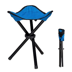 foldable anti-slip three leg stool for outdoor camping travelling hiking portable and foldable  40 x 65 x 65 cm  multi color