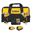 DEWALT 20V MAX 1/2 and 3/8 in. Cordless Impact Wrench Combo (DCK206D1P1)