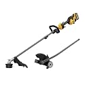 Dewalt DCST972X1DWOAS4ED-BNDL 60V MAX Brushless Lithium-Ion 17 in. Cordless String Trimmer Kit (9 Ah) and Universal Edger Attachment Bundle