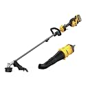 Dewalt DCST972X1DWOAS7BL-BNDL 60V MAX Brushless Lithium-Ion 17 in. Cordless String Trimmer Kit (9 Ah) and Universal Blower Attachment Bundle