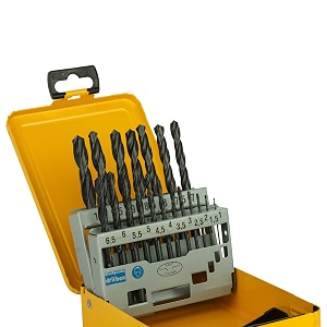 dewalt dt5913-qz hss 1mm-10mm jobber metal drill bit set pack of 19