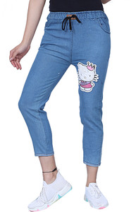 dewdesign women regular mid rise blue jeans