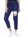 Dewdesign Women Regular Mid Rise Dark Blue Jeans