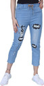 Dewdesign Regular Women Dark Blue Jeans
