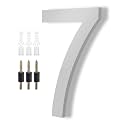 DEWEL 8 Inch Floating House Numbers, Silver Address Numbers for Outside