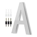 DEWEL 8 Inch House Letters for Outside,Silver Modern Floating House Letters