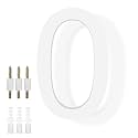 DEWEL 8 Inch White Floating House Numbers, 911 Address Numbers for Outside