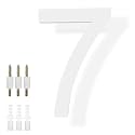 DEWEL 8 Inch White Floating House Numbers, 911 Address Numbers for Outside