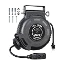 DEWENWILS 10AWG Retractable Extension Cord Reel, 30FT 20amp, 4 Outlets