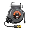 DEWENWILS 20Amp Retractable Extension Cord Reel,10AWG SJTW Industrial Cable
