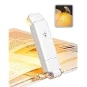 DEWENWILS Amber Book Reading Light, USB Rechargeable Book Light for Reading in Bed, Blue Light Blocking, 3 Brightness Levels, LED Clip On Book Lights for Kids, Bookworms