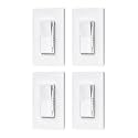 DEWENWILS Dimmer Light Switch, Single Pole/3-Way Slide Dimmer Light Switch