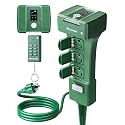 DEWENWILS Outdoor Power Stake Timer, Dusk to Dawn Timer with 6 Outlets