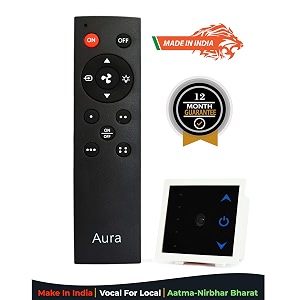 dewire remote control fans regulator with one light switch comes with 7 step fan speed regulationhummless regulation ir remote with memory function fan regulator amp light switch black