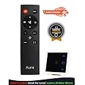 DeWire Remote Control Fans Regulator with One Light Switch Comes with 7 Step Fan Speed Regulation,Hummless Regulation, IR Remote, with Memory Function (Fan Regulator &amp; Light Switch), Black