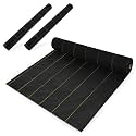 Dewitt Pro-5 Weed Barrier Fabric 5 oz, 6 x 250 Feet – Heavy-Duty, 3-Pack