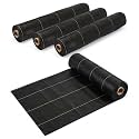 Dewitt SBLT4300 Sunbelt Woven Weed Barrier Landscape Fabric Ground Cover, 4-Foot Width x 300 Feet (4 Pack)