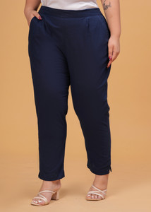 Dexus Regular Fit Women Blue Trousers