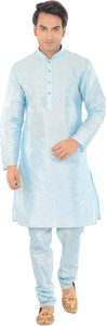 deyann men pure silk kurta pyjama set