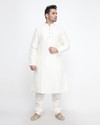 DEYANN Men Pure Silk Kurta Pyjama Set