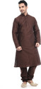 DEYANN Men Pure Silk Kurta Pyjama Set