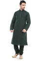 DEYANN Men Pure Silk Kurta Pyjama Set