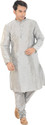 DEYANN Men Pure Silk Kurta Pyjama Set
