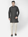 DEYANN Men Cotton Silk Kurta Pant Set