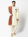 DEYANN Self Design Sherwani
