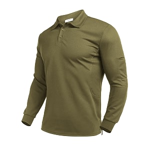 Deyeek Mens Polo Shirts Long Sleeve Golf